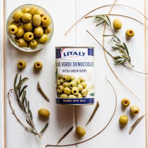 Pitted Green Olives 390/4200 g